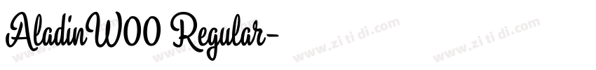 AladinW00 Regular字体转换 AladinW00 Regular字体转换